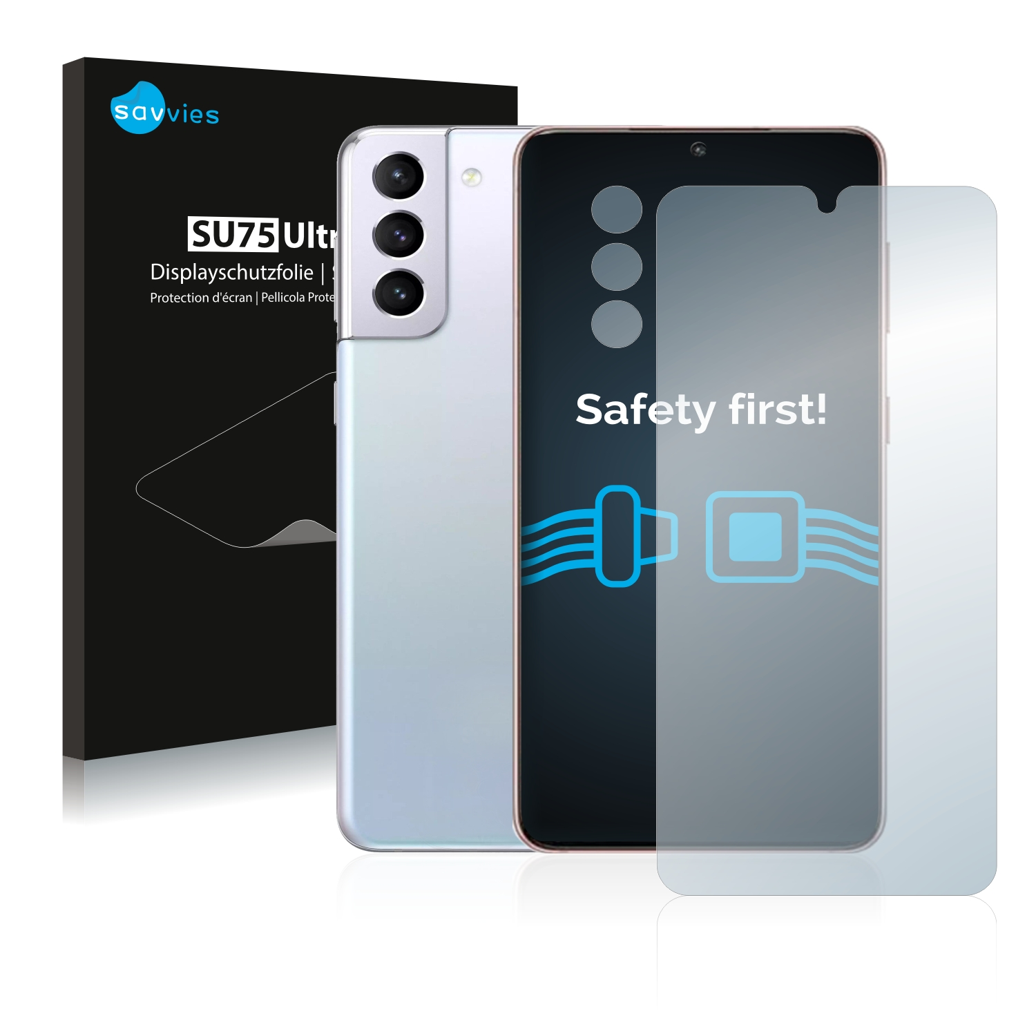 SAVVIES 18x klare Samsung Galaxy S21) Schutzfolie(für