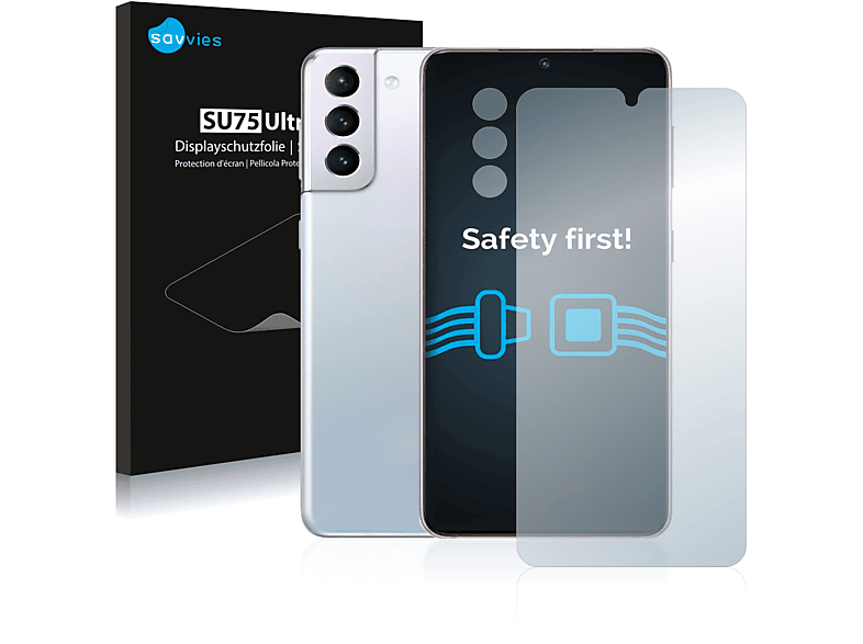 SAVVIES 18x klare Galaxy S21) Schutzfolie(für Samsung
