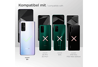 MOEX 3x Schutzfolie, matt Displayschutz(für Honor 30)