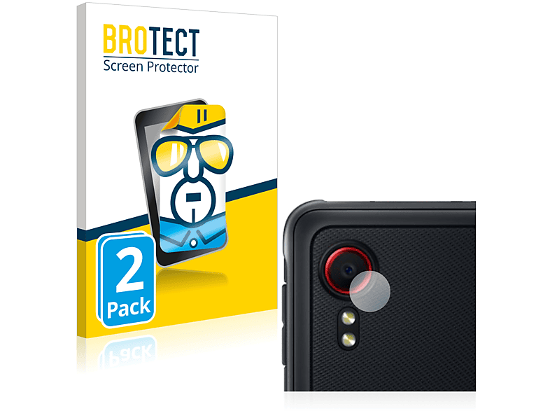 BROTECT 2x klare Schutzfolie(für Samsung Galaxy XCover 5)