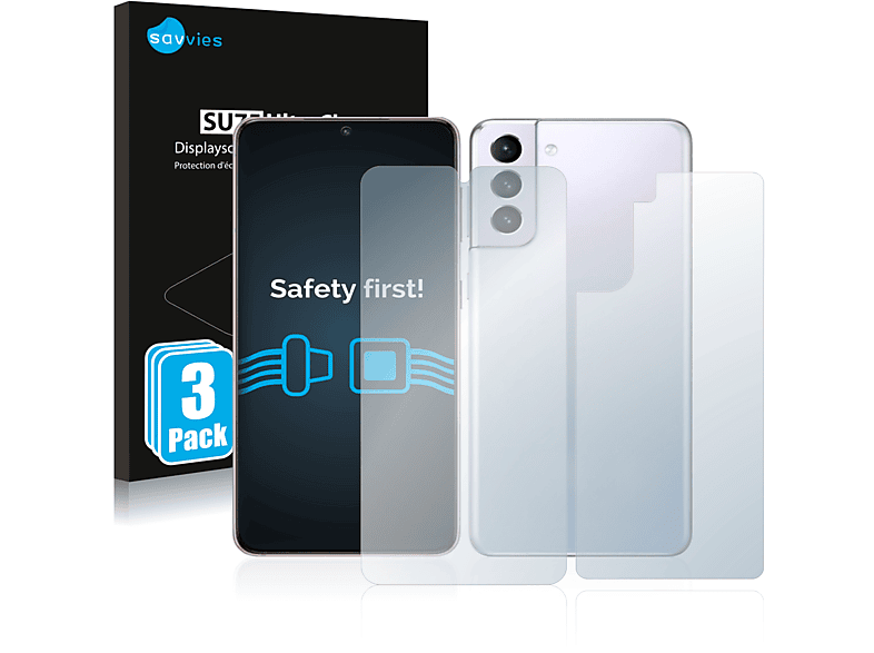 klare Galaxy S21 Schutzfolie(für SAVVIES 6x Samsung 5G)