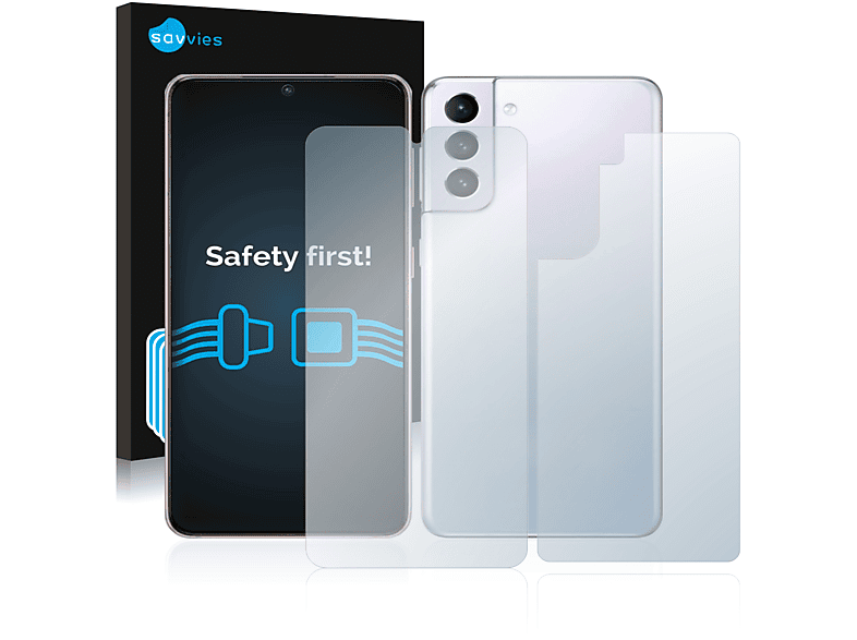 SAVVIES 6x klare Schutzfolie(für Samsung Galaxy S21)