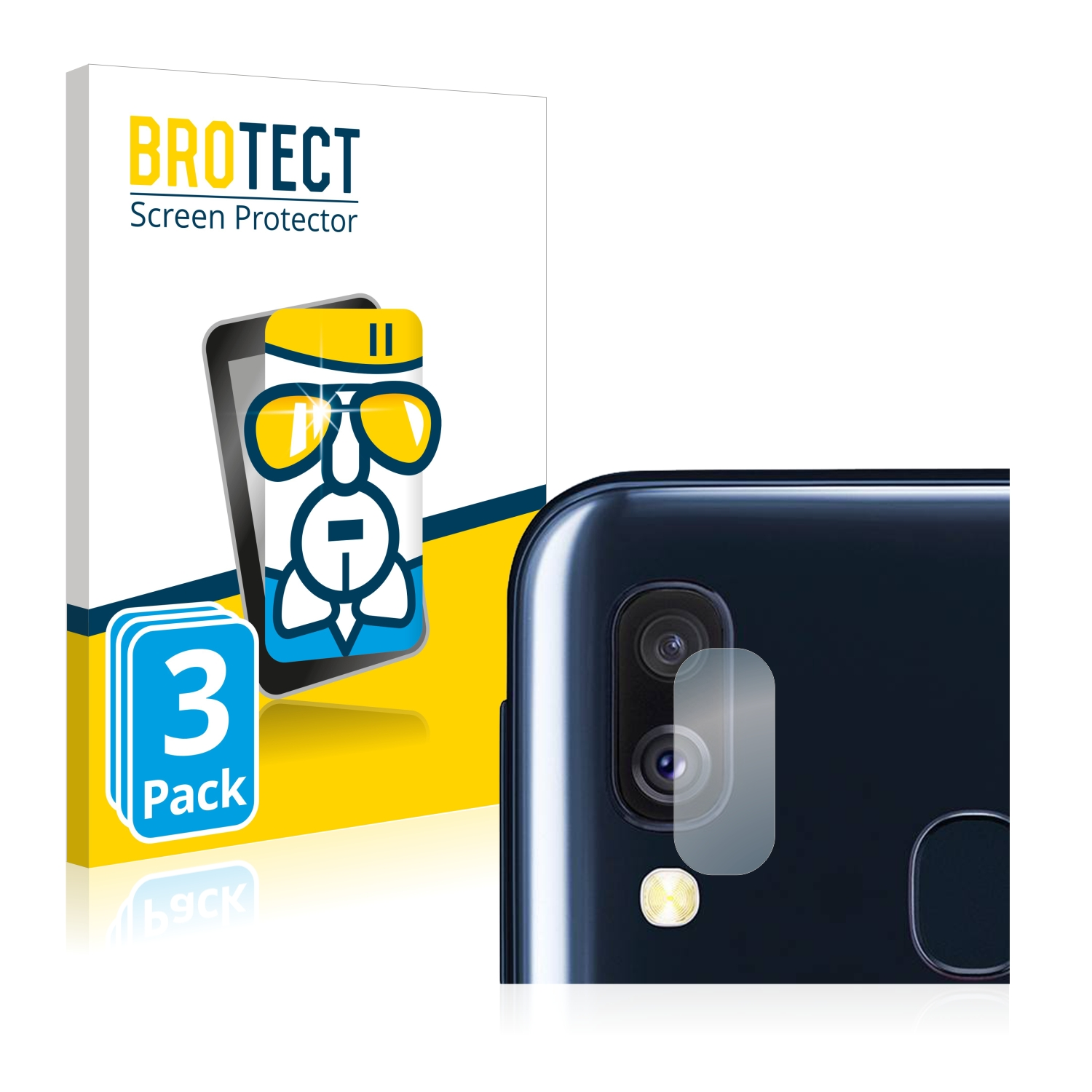 BROTECT 3x Airglass klare Galaxy Samsung Schutzfolie(für A40)