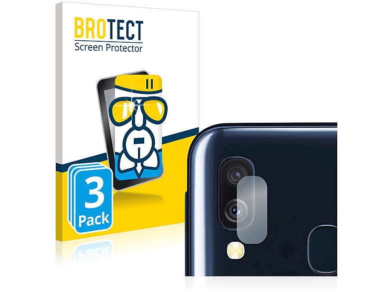 BROTECT 3x Airglass Galaxy klare Samsung Schutzfolie(für A40)
