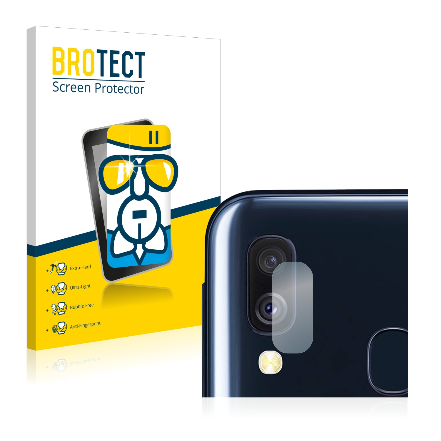 Airglass Samsung Schutzfolie(für A40) klare Galaxy BROTECT