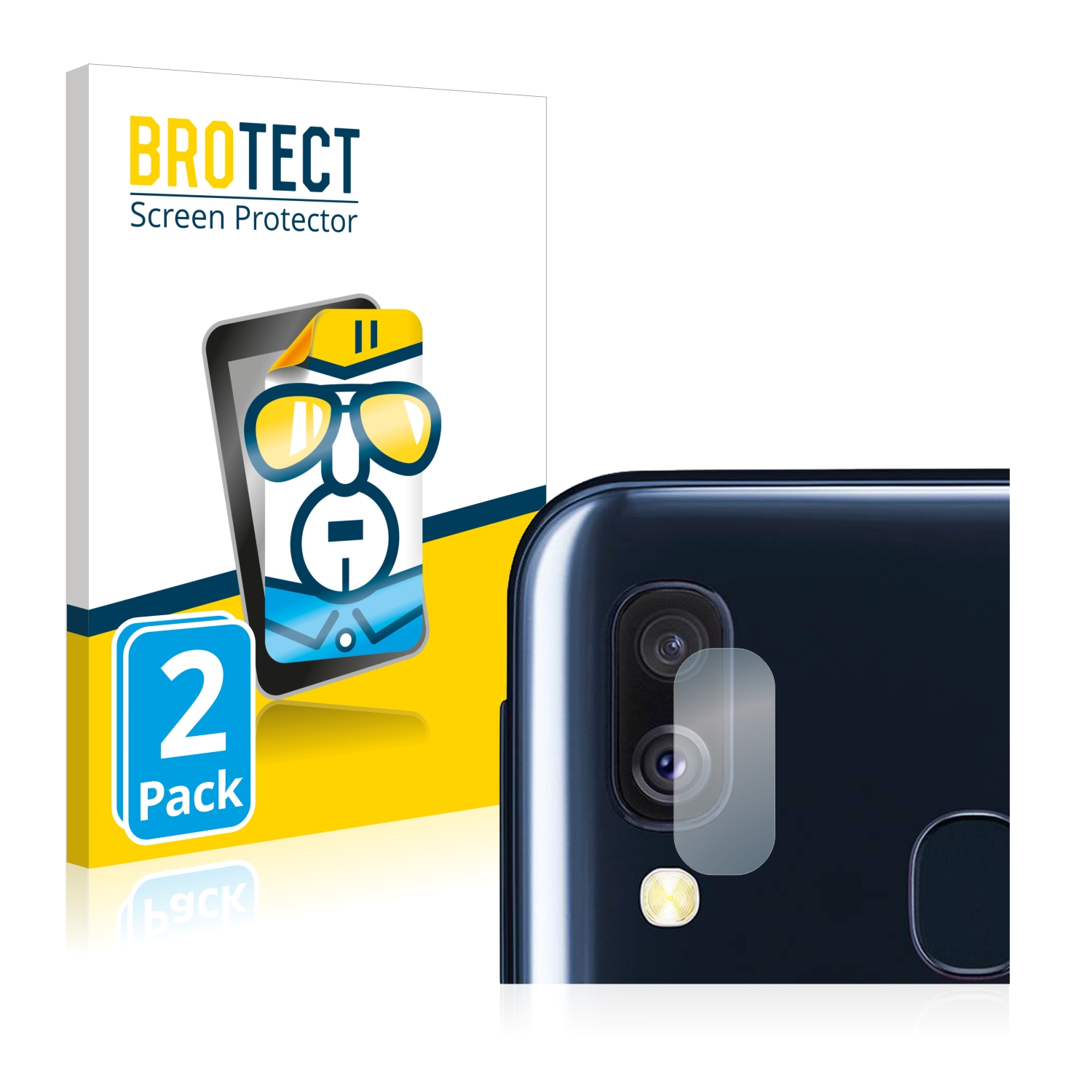 A40) Galaxy BROTECT klare Schutzfolie(für 2x Samsung