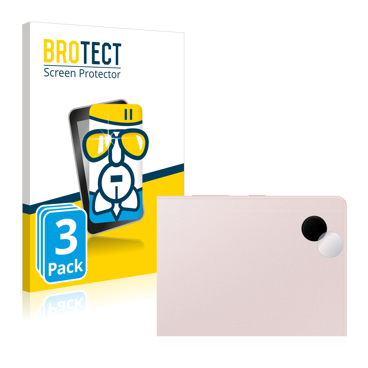 WiFi) BROTECT A8 Galaxy Samsung 3x klare Airglass Schutzfolie(für Tab