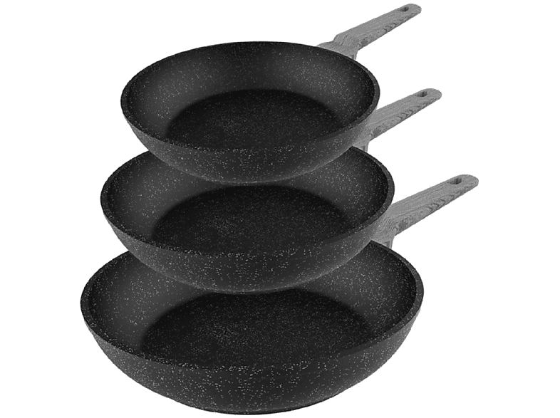 Sarten - BERLINGERHAUS Black Rose, Set 2 Sartenes y Grill 20-24-28cm  Inducción, Aluminio Forjado, Antiadherente Ecológico s