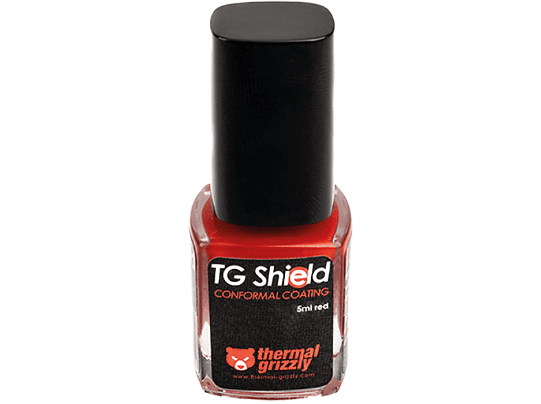 - ml 5 THERMAL Wärmeleitpaste, Schutzlack GRIZZLY Red Shield