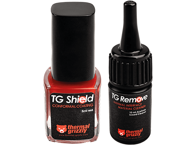 THERMAL GRIZZLY Shield & Remove Bundle 15ml Wärmeleitpaste, Red