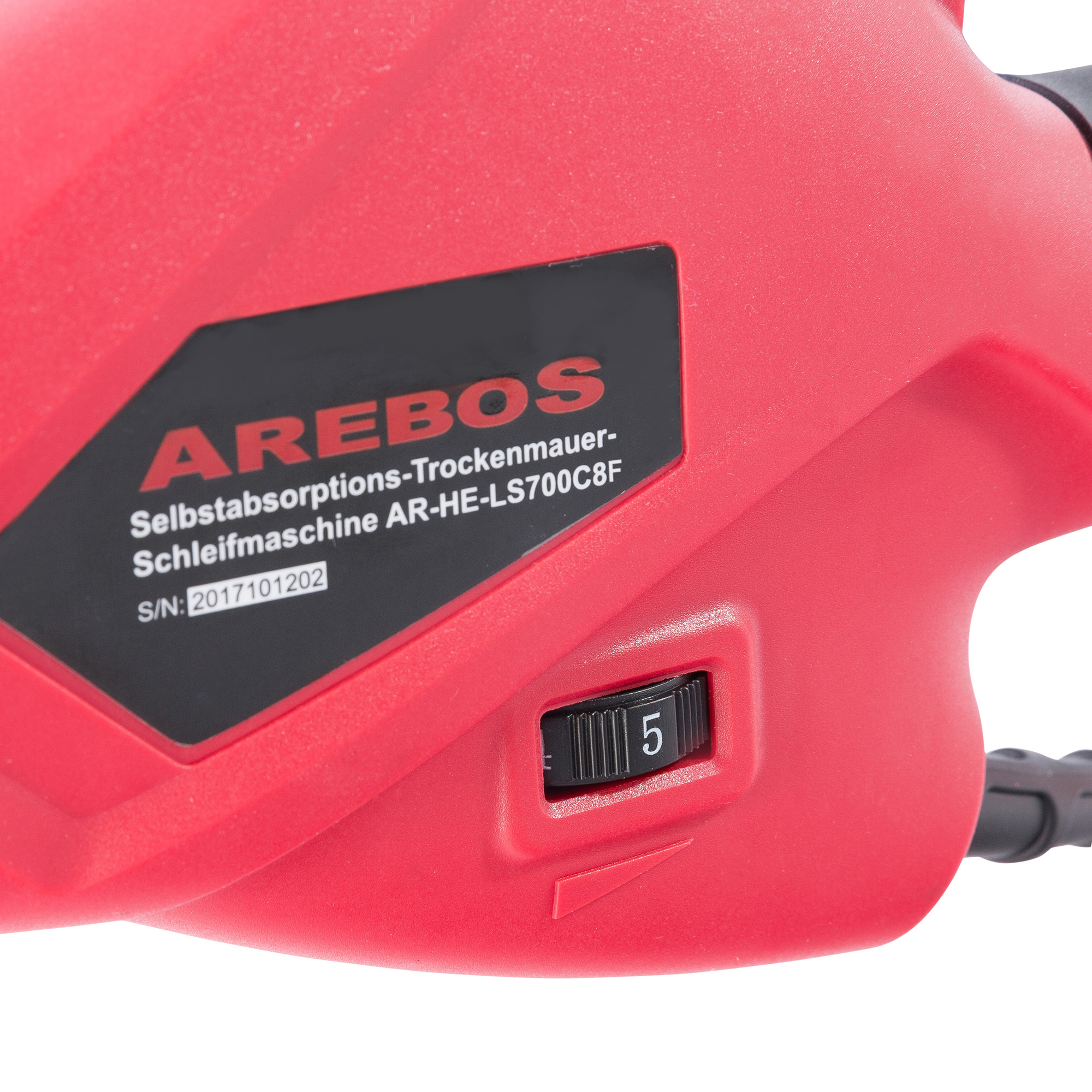 AREBOS Standard Drehzahlregelung, Teleskopstange Absaugsystem Langhalsschleifer