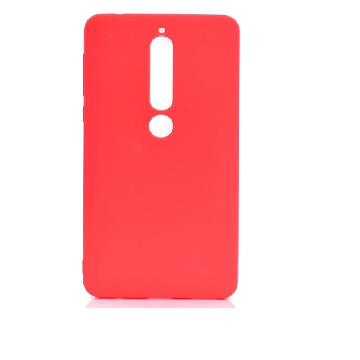 Backcover, Silikon, COVERKINGZ 6.1 Rot 2018, Nokia, aus Handycase