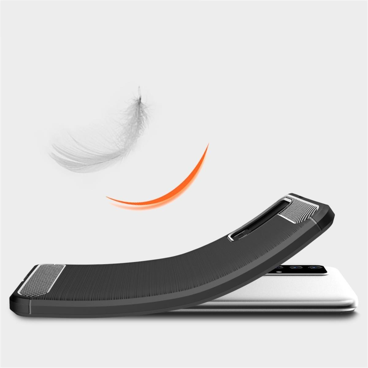 schwarz Backcover, Xiaomi, M3, Carbon Handycase im COVERKINGZ Poco Look,