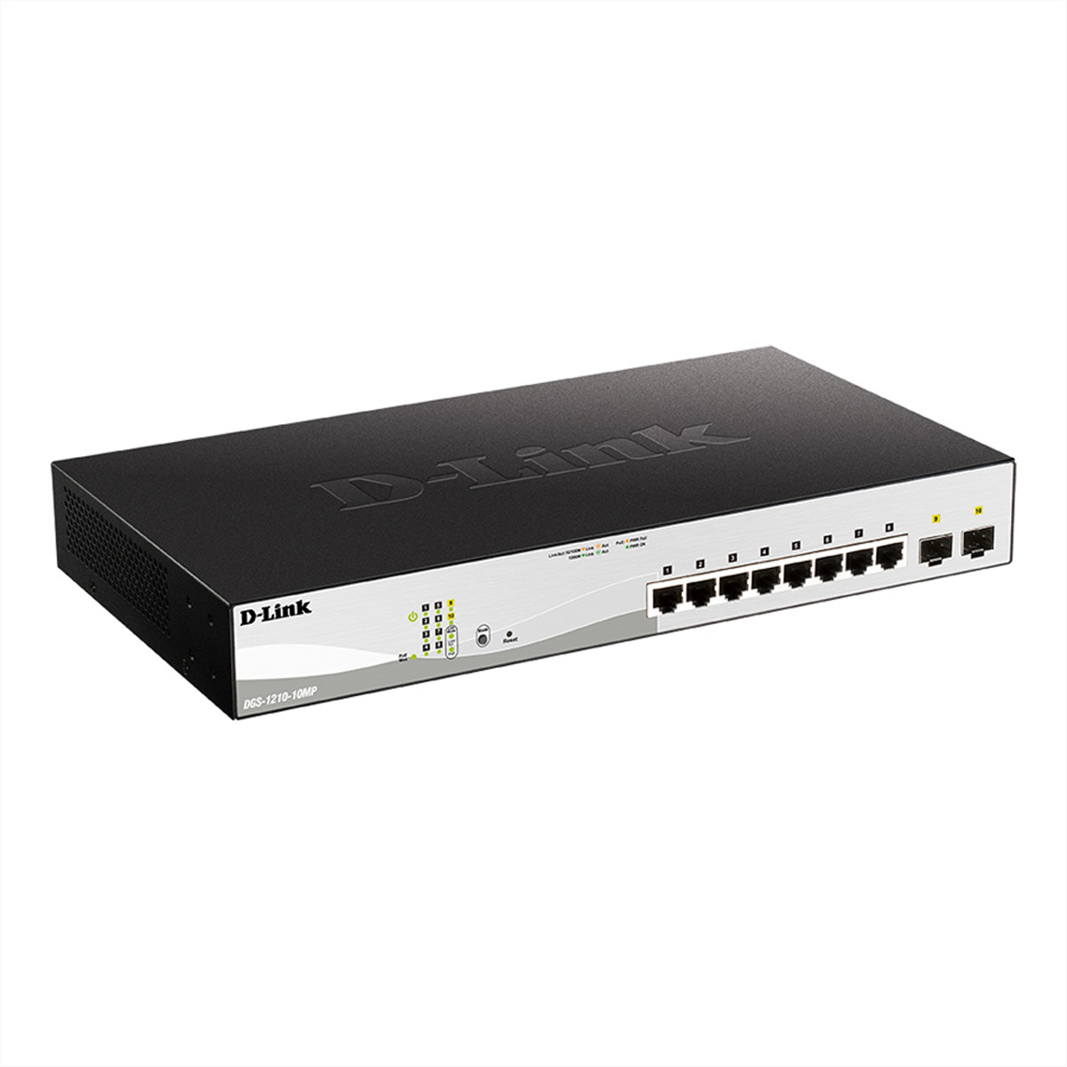 D-LINK DGS-1210-10MP 10-Port PoE+ Layer2 Gigabit Netzwerk-Switches Switch Smart Managed