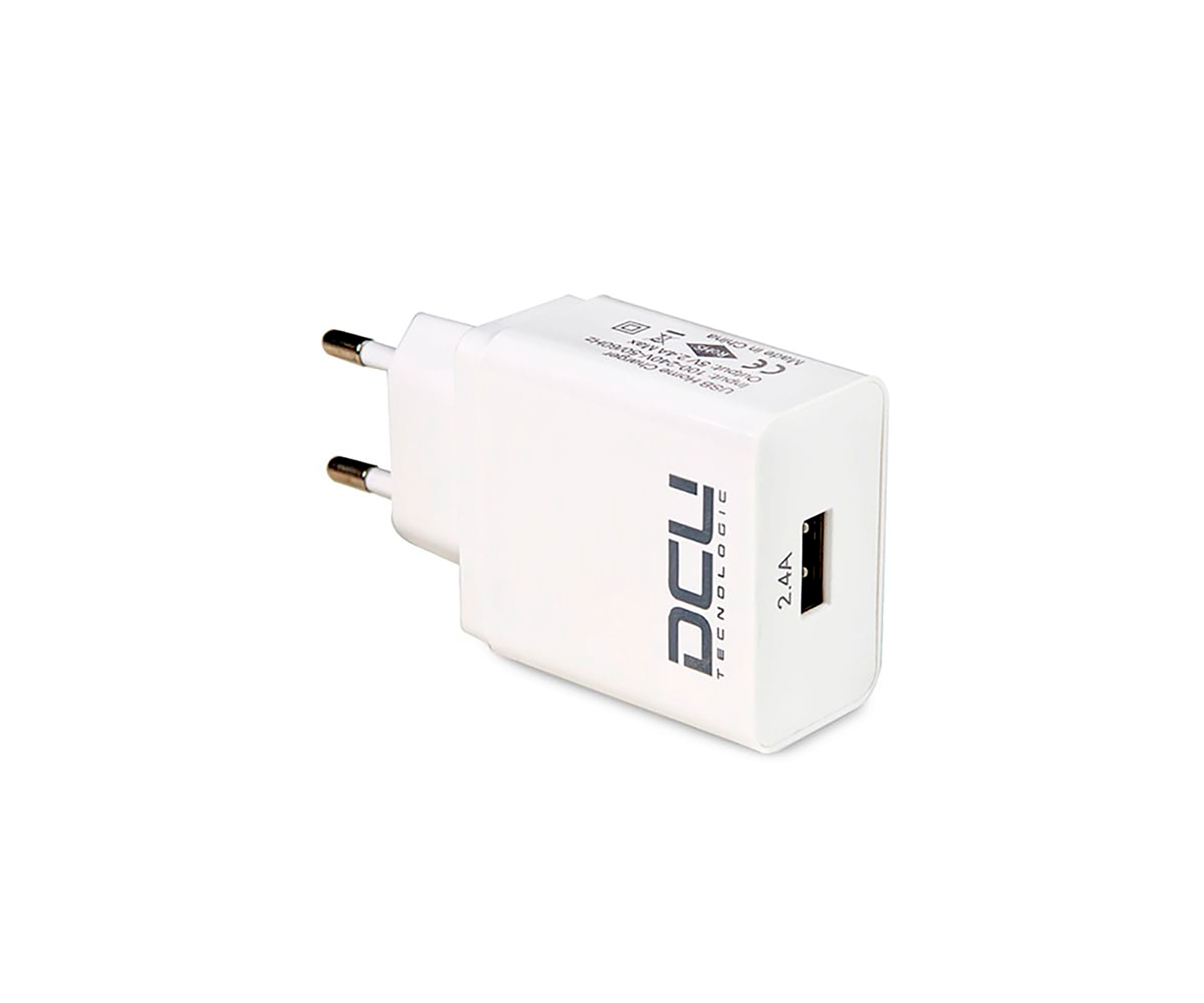 Cargador Usb Dcu 37300525 blanco 50gr 50x45x25mm 1 5v 2.4 a de 2.4a 37300525dcu