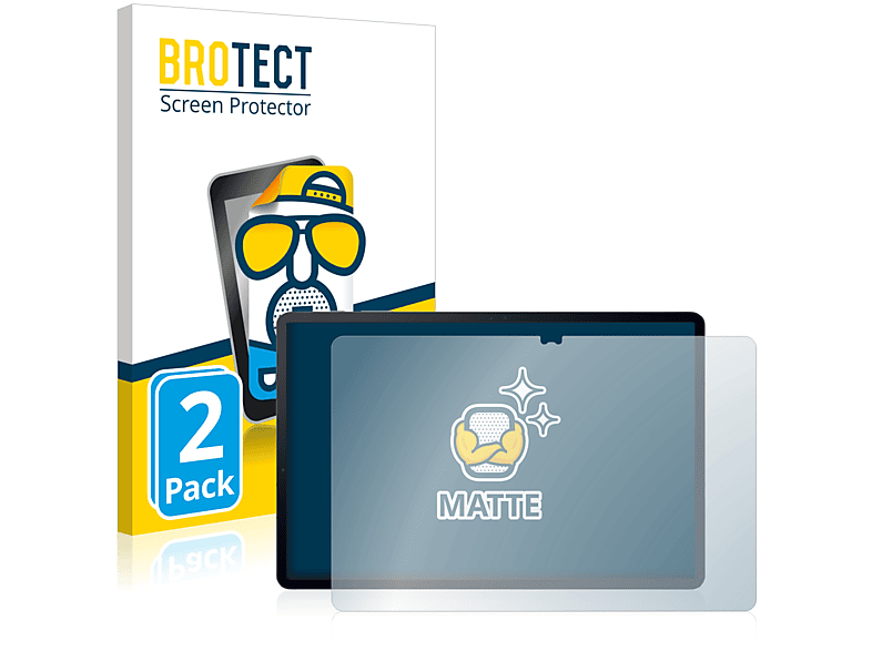 BROTECT 2x matte Schutzfolie(für Samsung Galaxy Tab S7 Plus WiFi 2020)