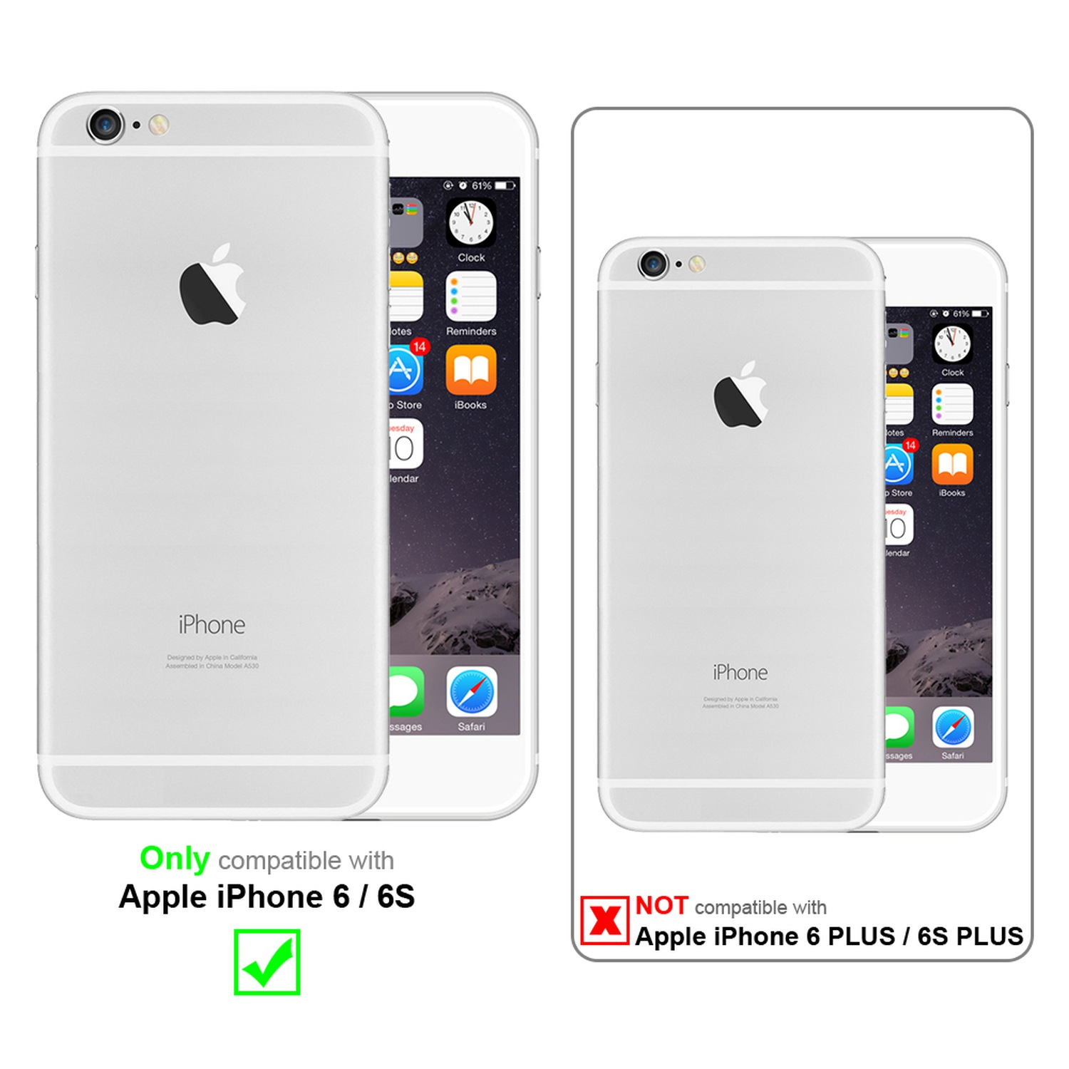 Fluid Schutzhülle Apple, CADORABO FLUID Style, Backcover, 6S, 6 iPhone / WEIß TPU