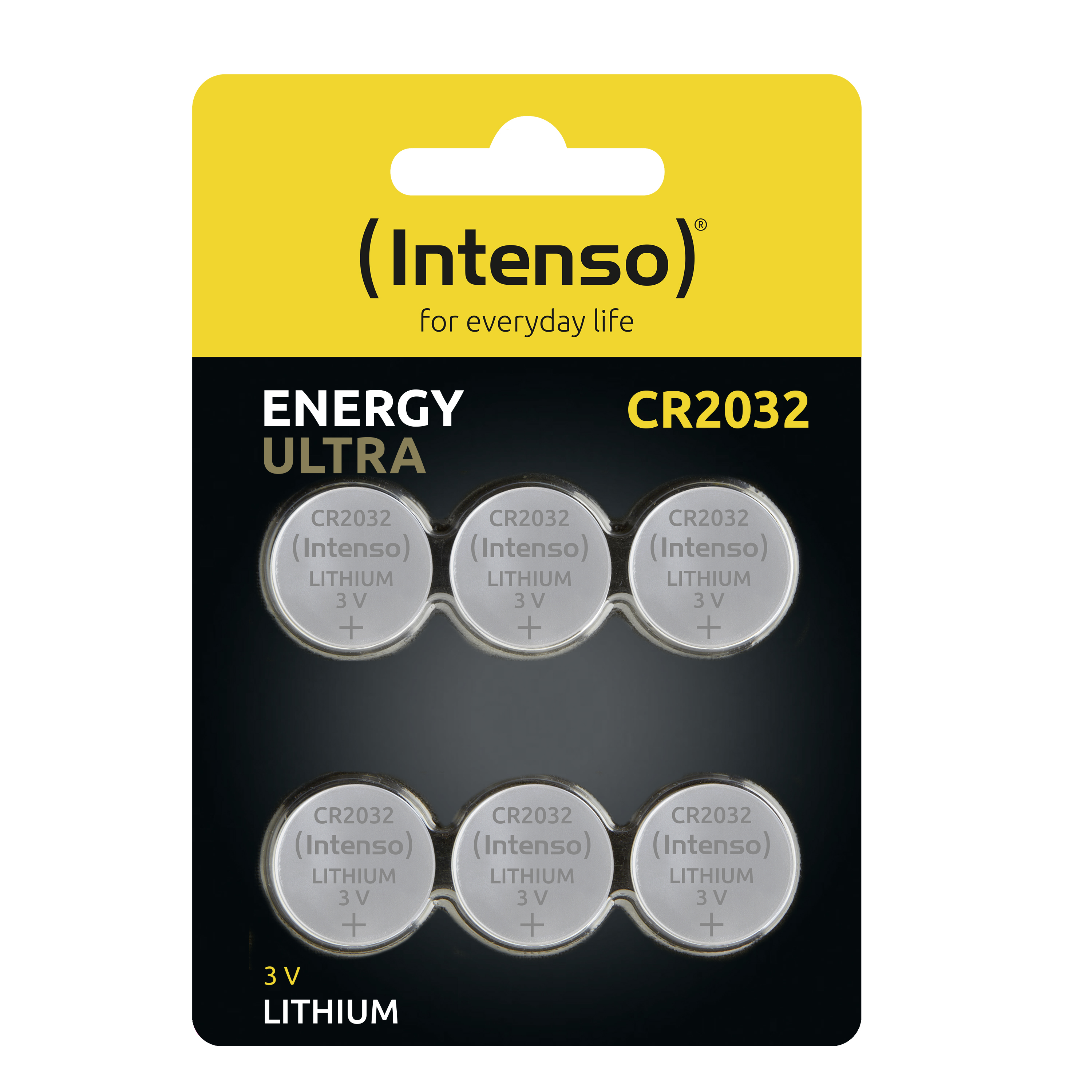 INTENSO Energy Lithium Quecksilber, Cadmium, CR2032 Pack Ultra von Blei) Knopfzelle 6er (frei CR2032 Batterie