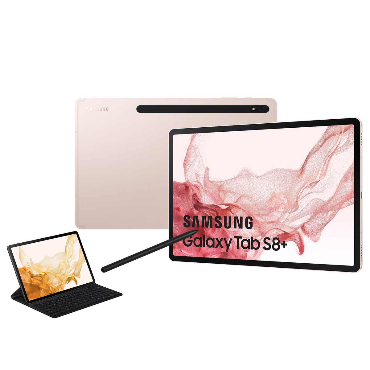SAMSUNG Galaxy Tab S8+, 256 GB, Tablet, 12,4 gold Zoll