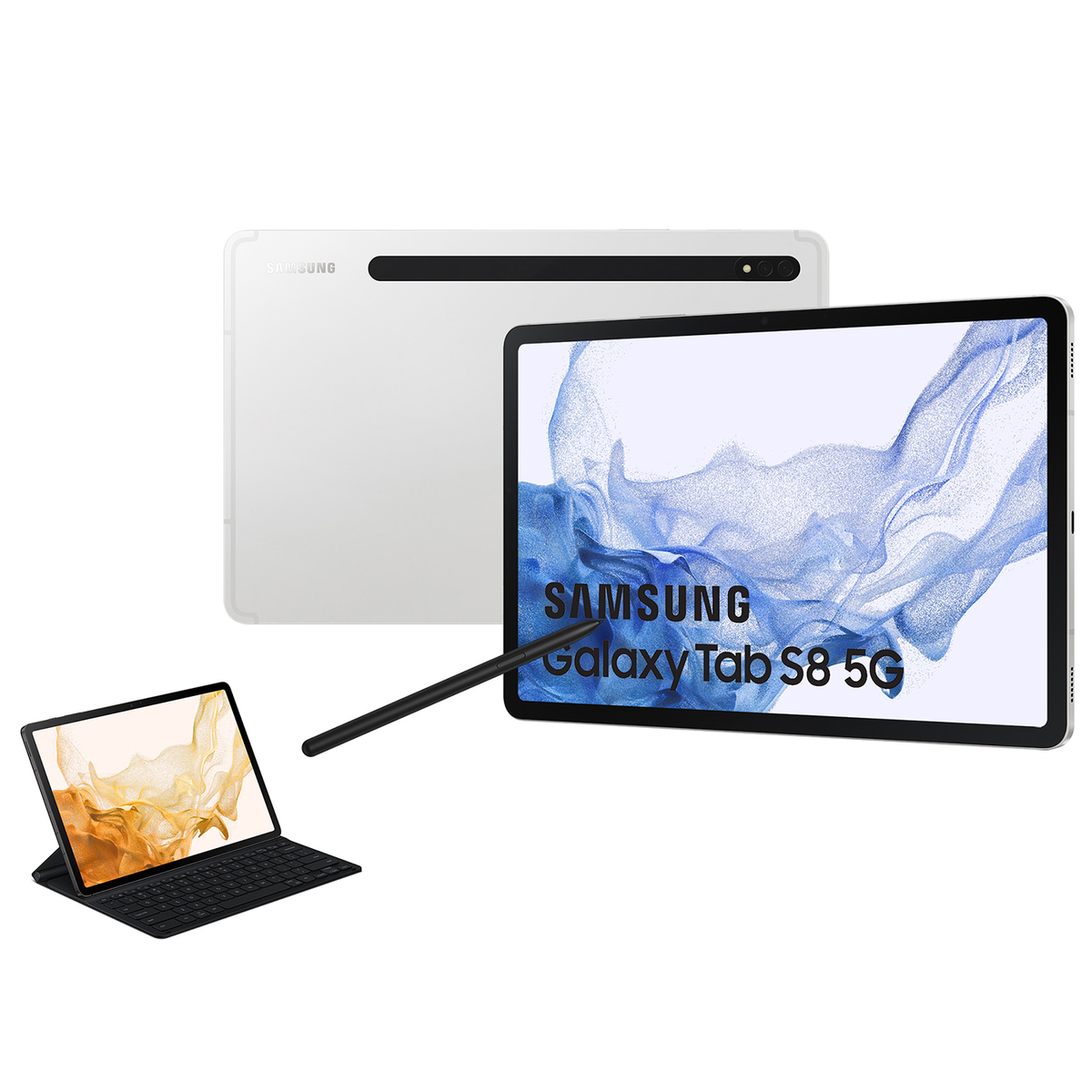 SAMSUNG Galaxy Tab S8, Tablet, Zoll, 128 GB, 11 silber