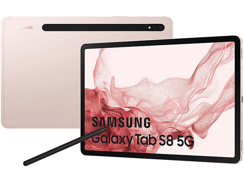 SAMSUNG Galaxy Tab S8, Tablet, 128 GB, 11 Zoll, rose