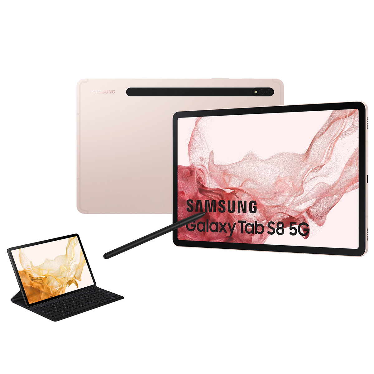 SAMSUNG Galaxy Tab S8, 128 11 GB, Zoll, Tablet, rose