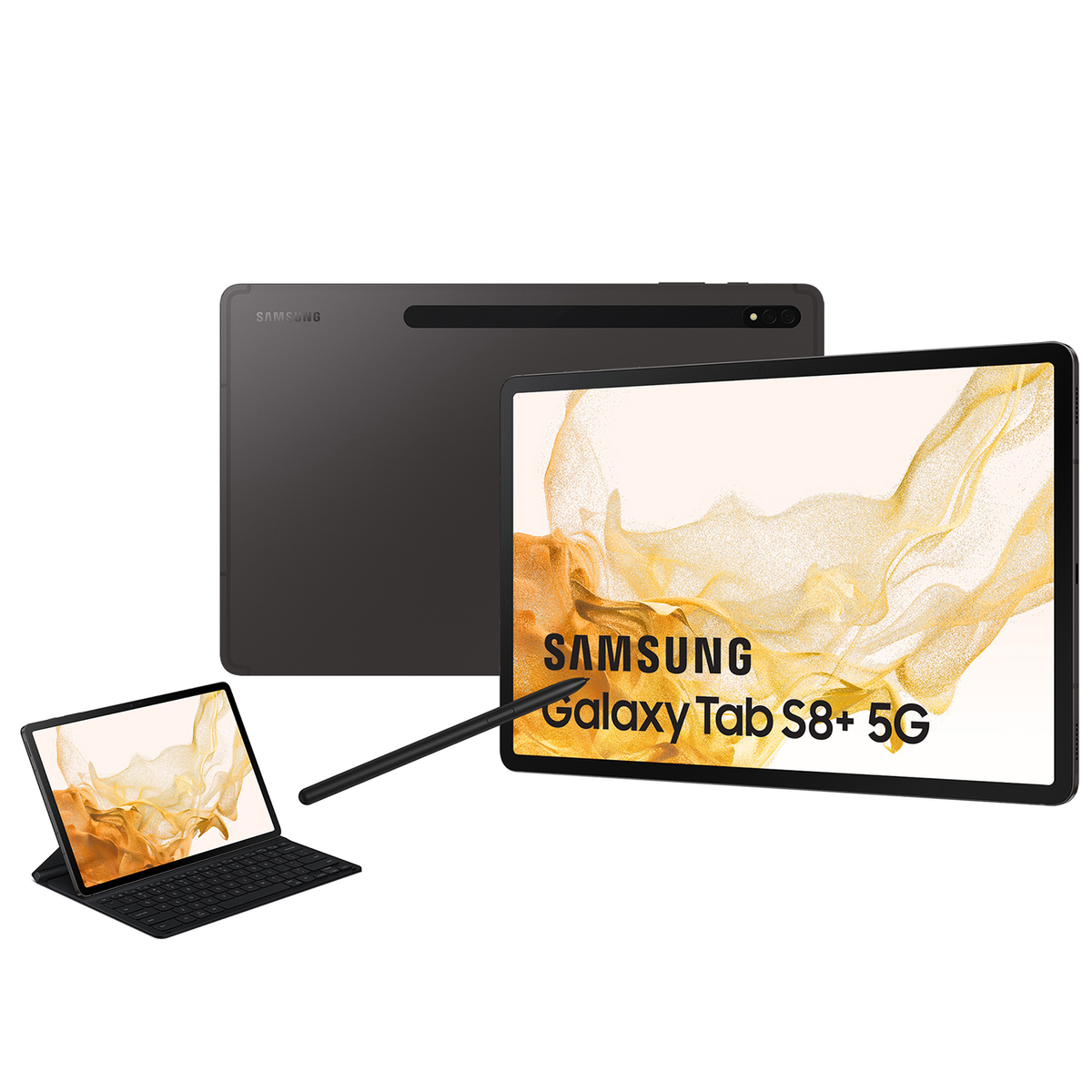 SAMSUNG GALAXY TAB S8+, Tablet, Zoll, GB, 256 12,4 Graphit