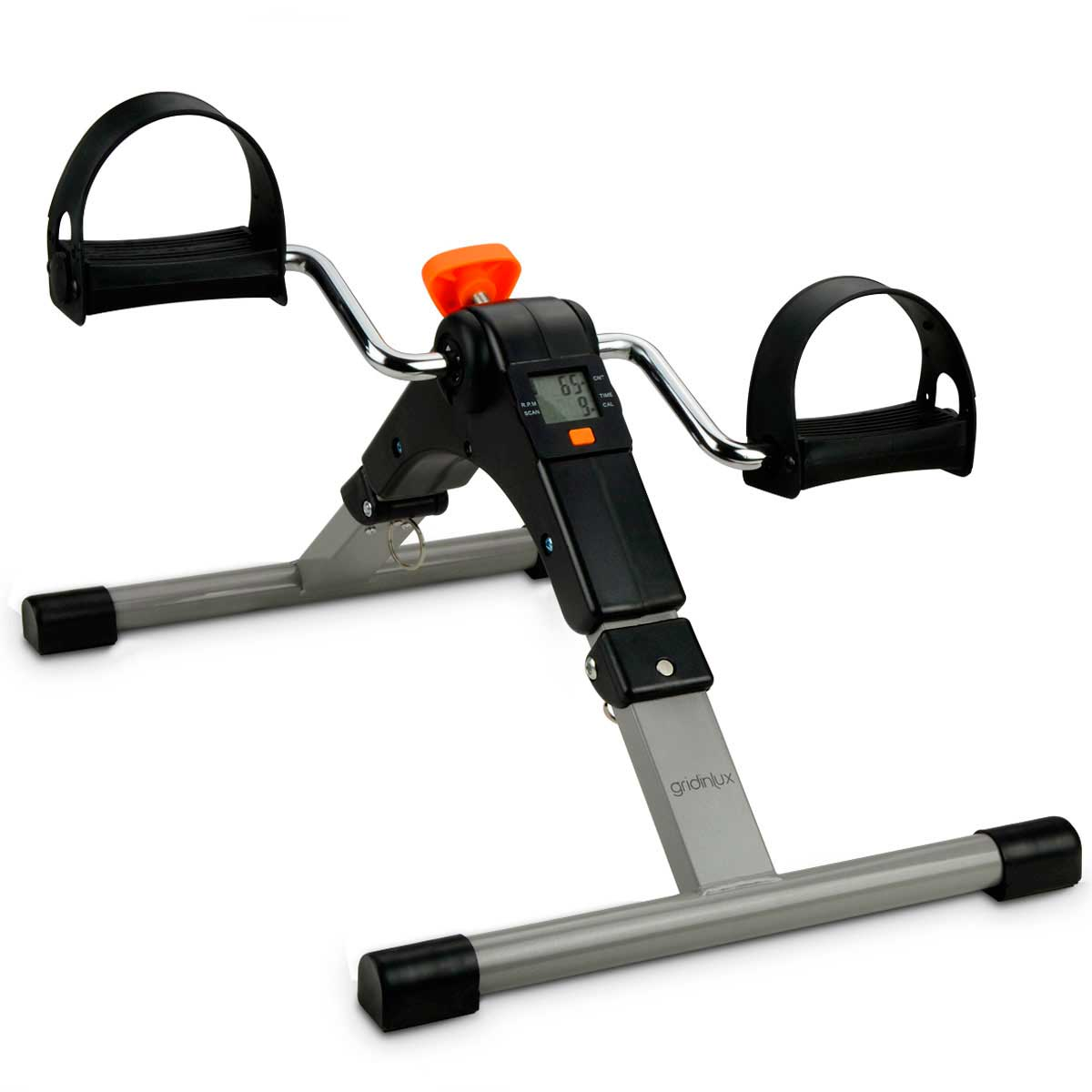 Bicicleta Gridinlux Small fit 500 pedaleador piernas y brazos plegable gimnasia pasiva ajustable lcd registro de actividad ancianos