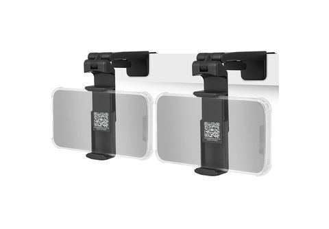 WICKED CHILI 2x faltbare Handy Halterung für iPhone 14 - 360° für Flugzeug,  Bahn, Tisch, Bett, Küche & Homeoffice Handyhalterung, schwarz