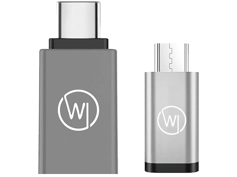 WICKED CHILI OTG Adapter Set mit MicroUSB auf USBC (2.0) Adapter und