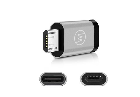 WICKED CHILI USB-C Adapter für SD-Kartenlesegerät für Bilder-, Video- und  Datenübertragung auf MicroUSB Handy Adapter