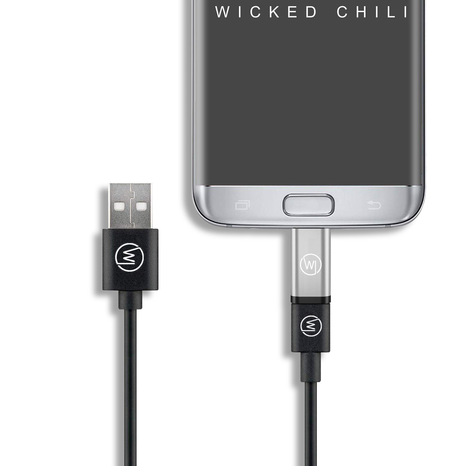 WICKED CHILI USB-C MicroUSB für für Bilder-, Handy Video- Adapter und Datenübertragung auf Adapter SD-Kartenlesegerät