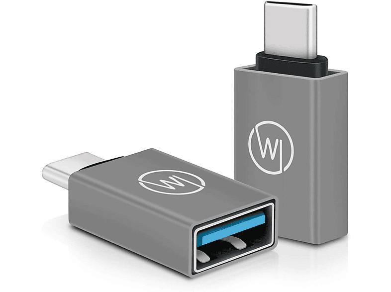 WICKED CHILI USB-A auf USB 3.2 Gen1 SuperSpeed USB C Laptop Adapter für Stick, Kartenleser, Festplatte, Maus, etc Adapter