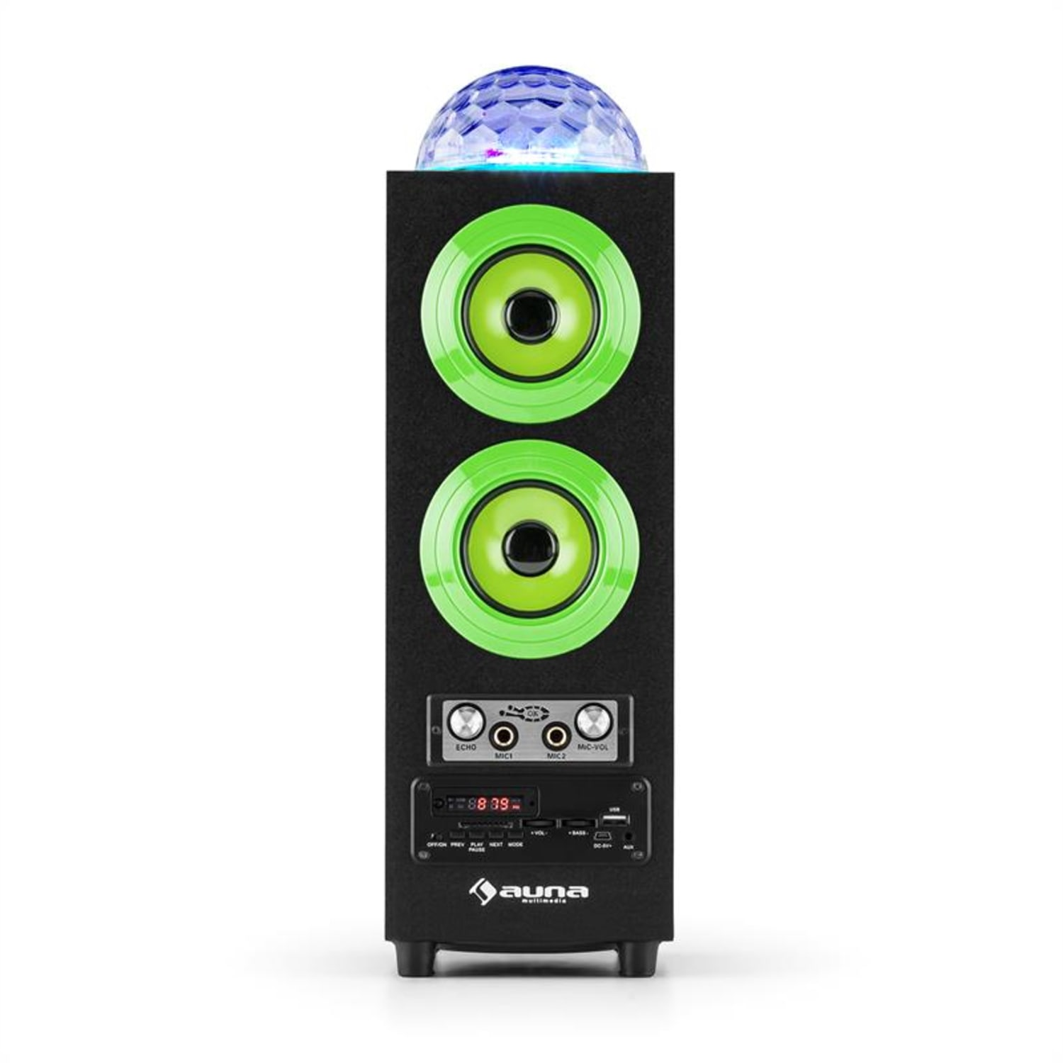 AUNA DiscoStar Green Bluetooth Lautsprecher, Grün