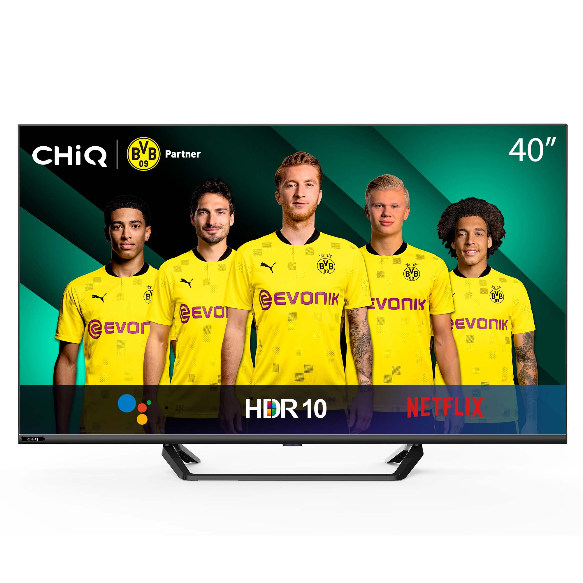 Tv Led 40 chiq l40h7sx smart fhd android hdr10 dolby audio wifi bluetooth chromecast fullhd quadcore dvbt2 h.265sí