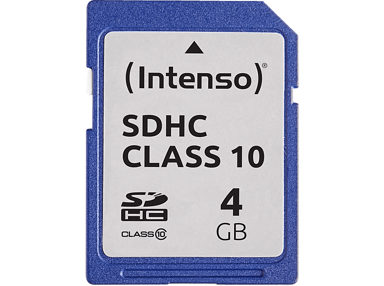 INTENSO SD Card Class 10 4GB SDHC, SD Speicherkarte, 4 GB, 20 MB/s