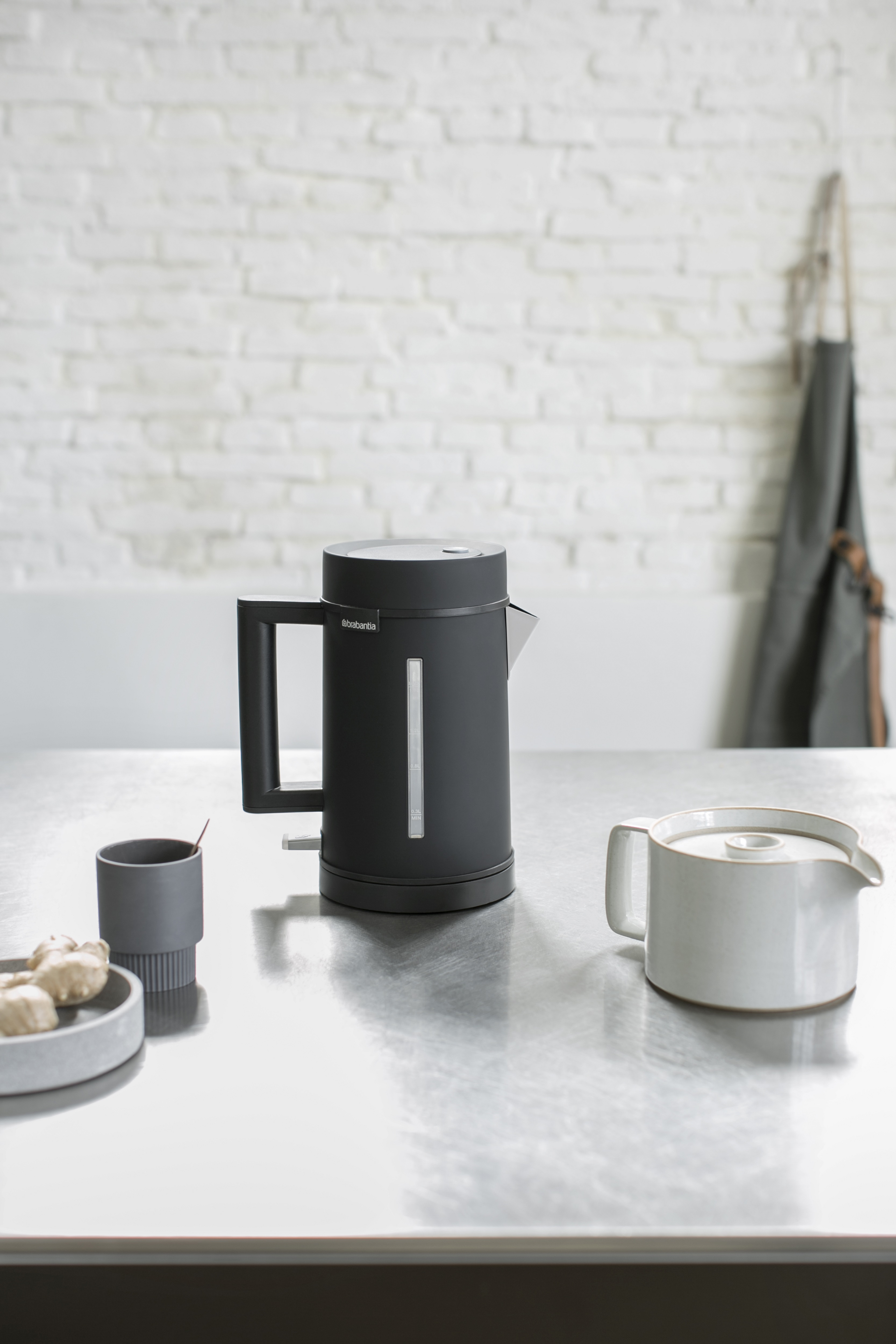 Wasserkocher, BRABANTIA D1S-6TMB Schwarz