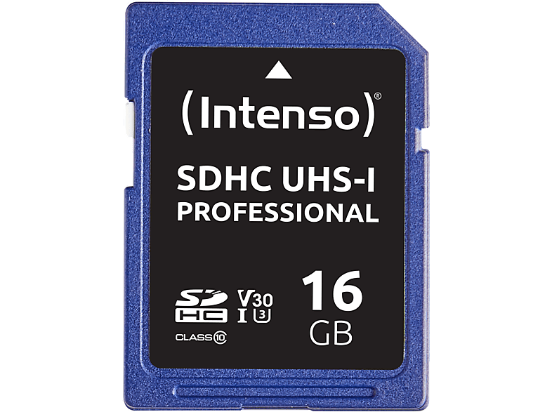 INTENSO SD Card UHS-I GB, Speicherkarte, Professional, 16 SDHC 90 SD 16GB MB/s