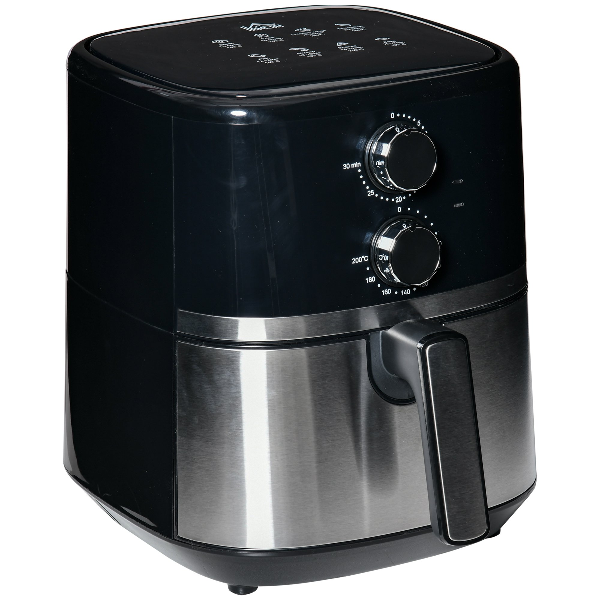 Freidora sin Aceite - 800-122V90 HOMCOM, 1500,0 W, Negro