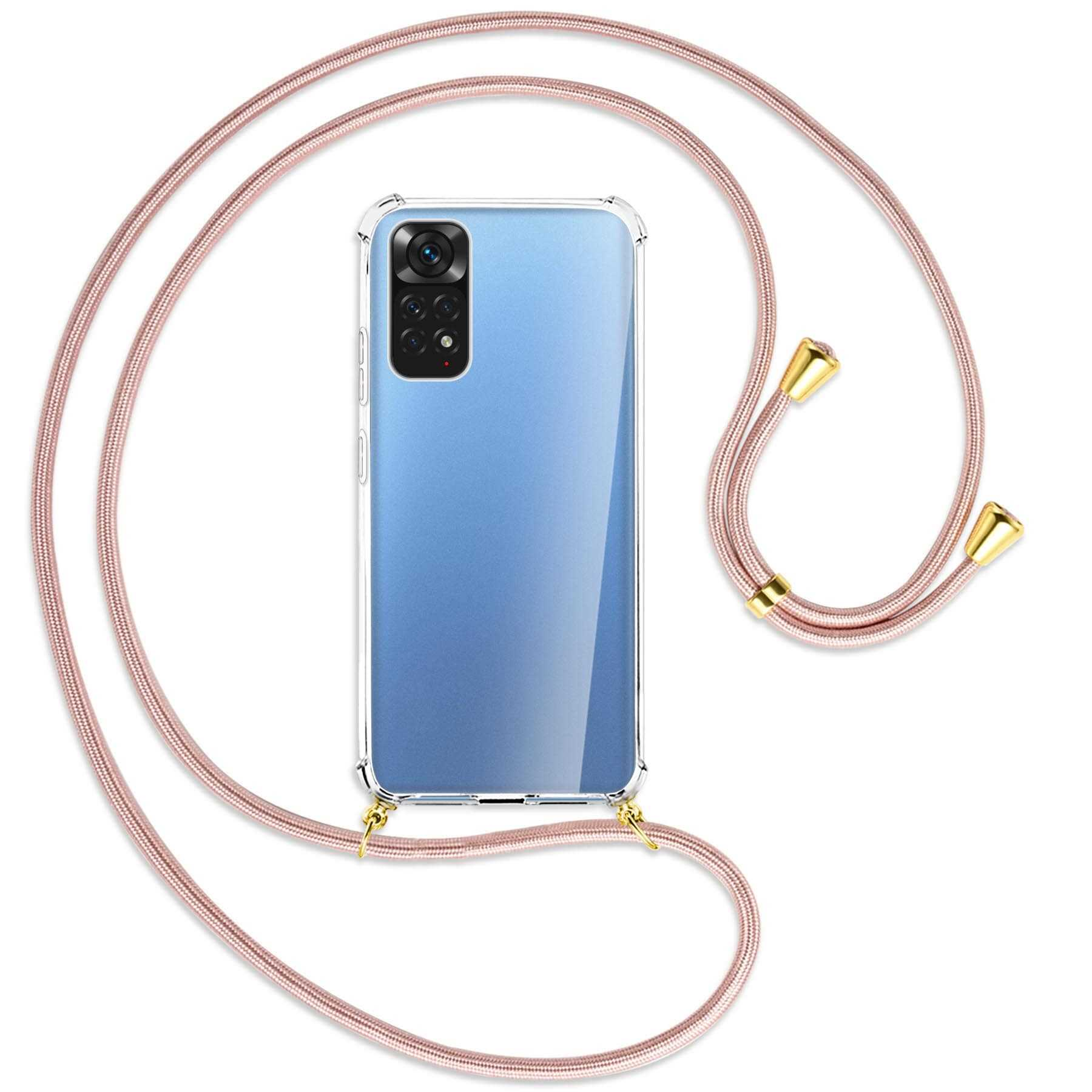 Note Gold Xiaomi, 11 Rosegold Umhänge-Hülle Redmi Redmi Kordel, 11S, MTB Backcover, Note mit / ENERGY 4G, MORE