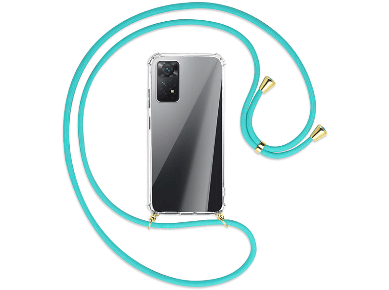 Pro Redmi Note 4G, Kordel, ENERGY / Backcover, MORE MTB mit Xiaomi, Türkis Gold Umhänge-Hülle 5G, 11