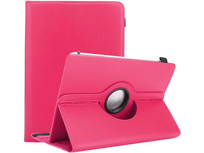 CADORABO Tablet Hülle 360 Grad Schutz Tablethülle Backcover für Lenovo Kunstleder, PINK