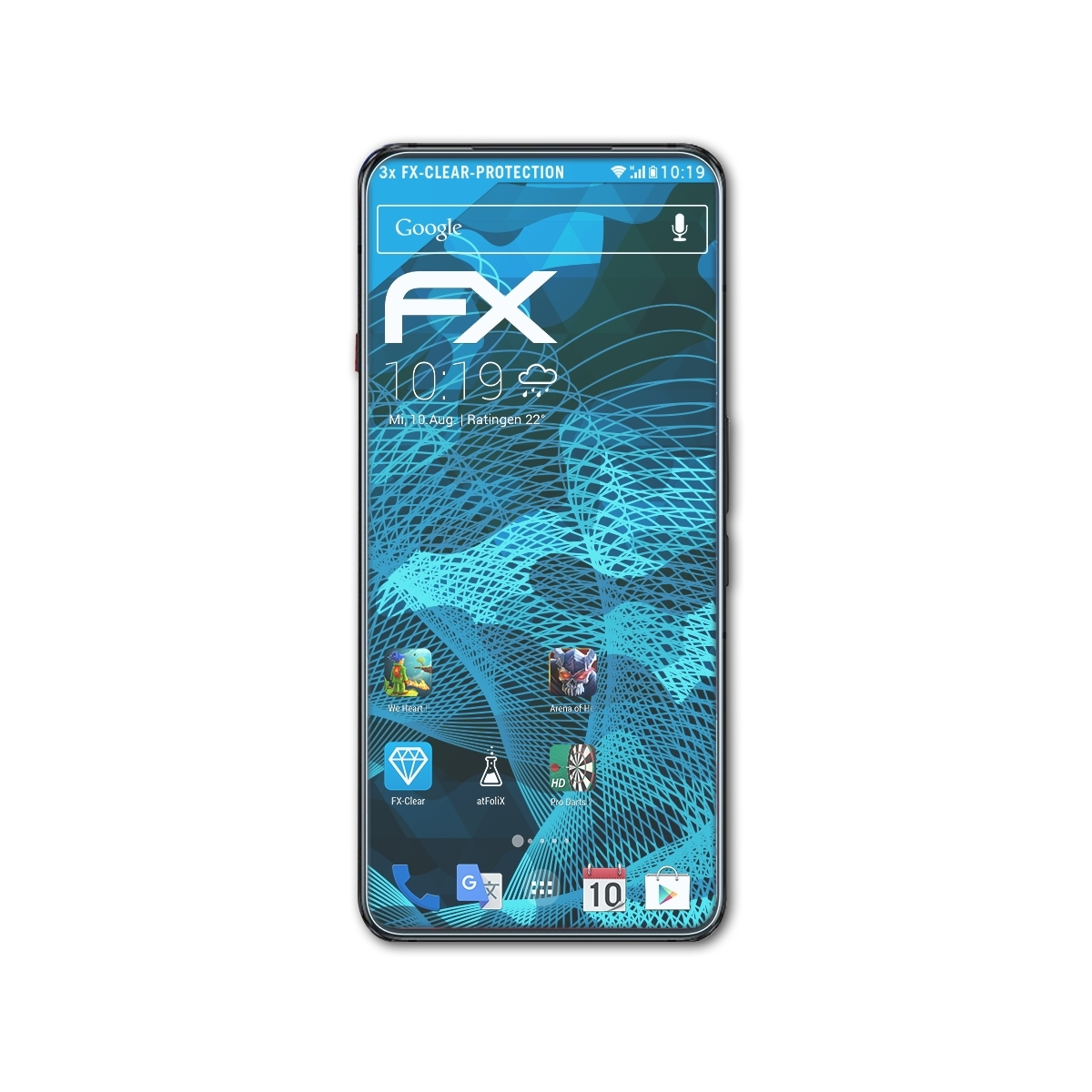 Pro) Magic FX-Clear ATFOLIX 7 Nubia Red Displayschutz(für 3x