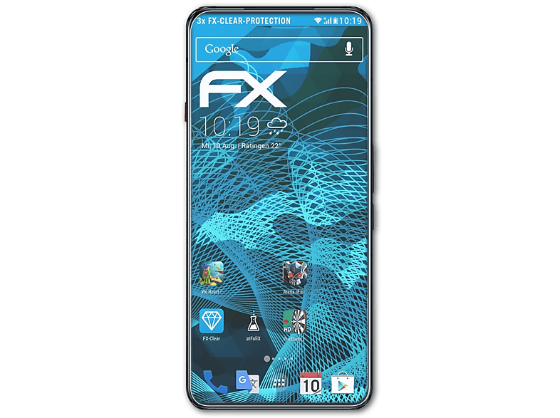 Pro) Magic FX-Clear ATFOLIX 7 Nubia Red Displayschutz(für 3x