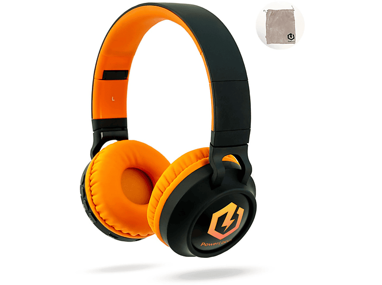 POWERLOCUS Buddy für Kinder, Over-ear Kopfhörer Orange