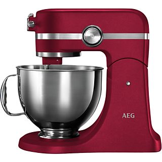 Robot de cocina - AEG KM5520, 1200 W, Rojo