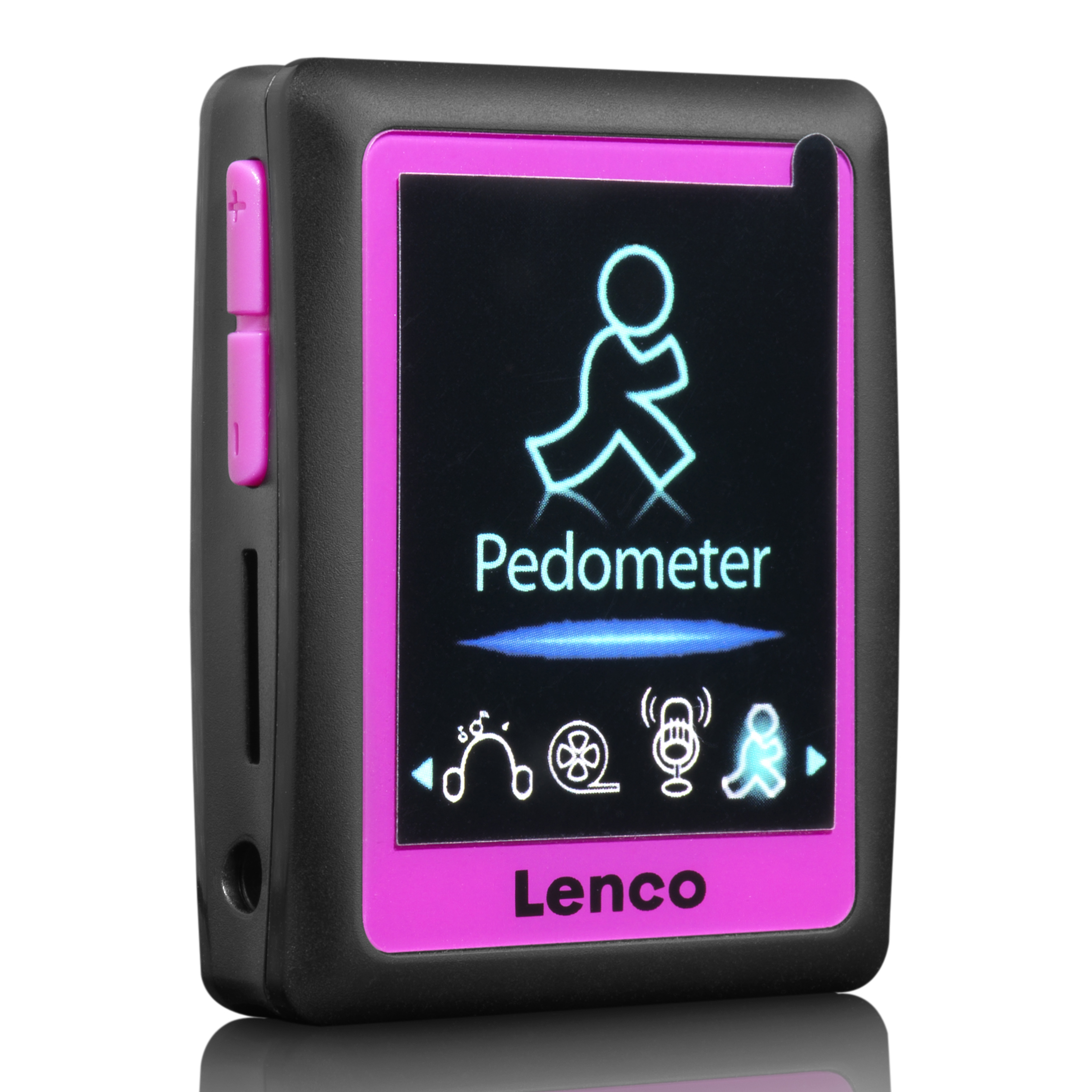 LENCO PODO-152 PINK Mp3-Player (4 GB, Schwarz-Pink)