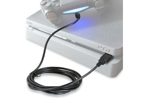 WICKED 2er Set Ladekabel für PS4 Controller / Micro Kabel für DualShock 4 Wireless Gamepad, Ladekabel, 1,8 m, Schwarz | MediaMarkt