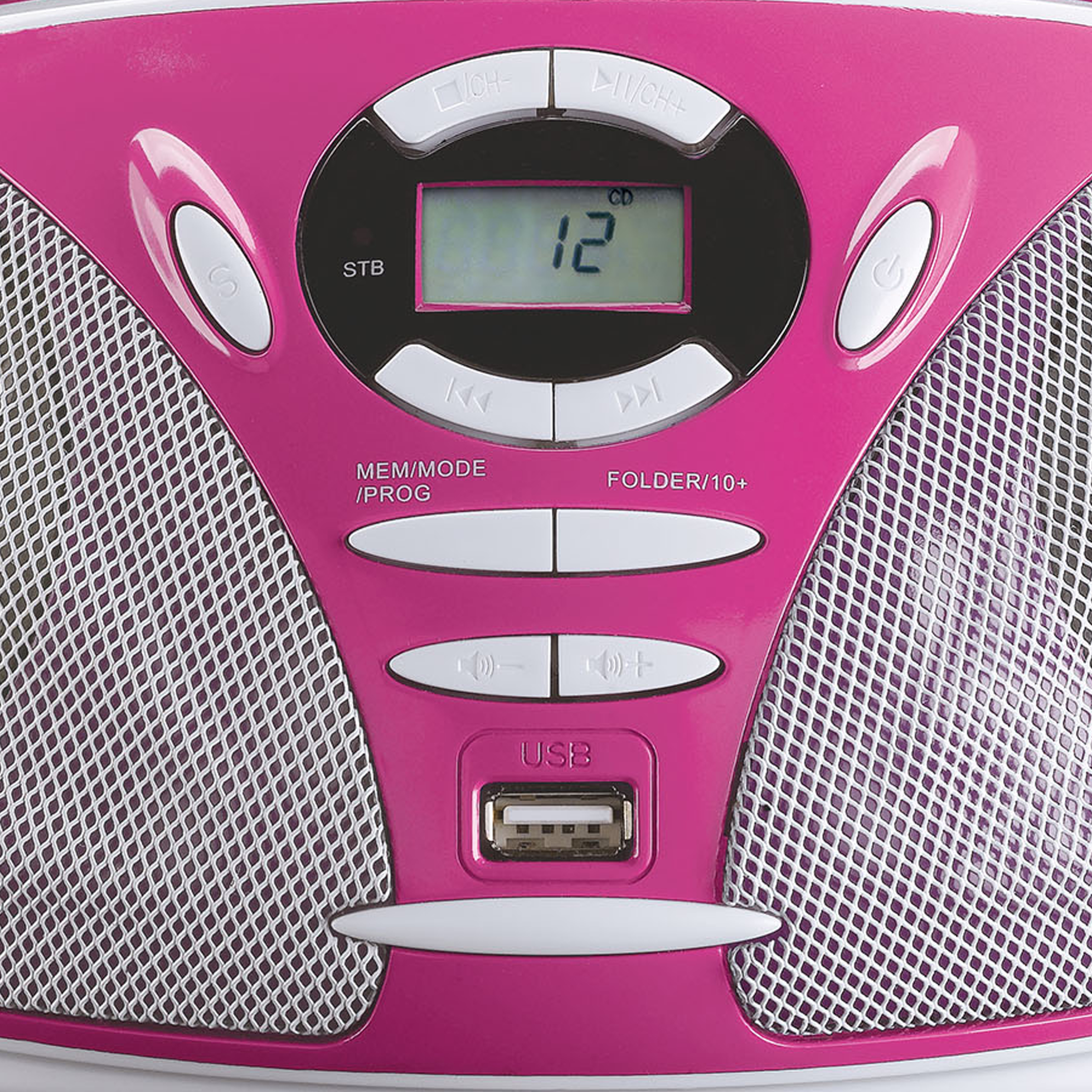 LENCO SCD-300PK Radiorecorder, Pink