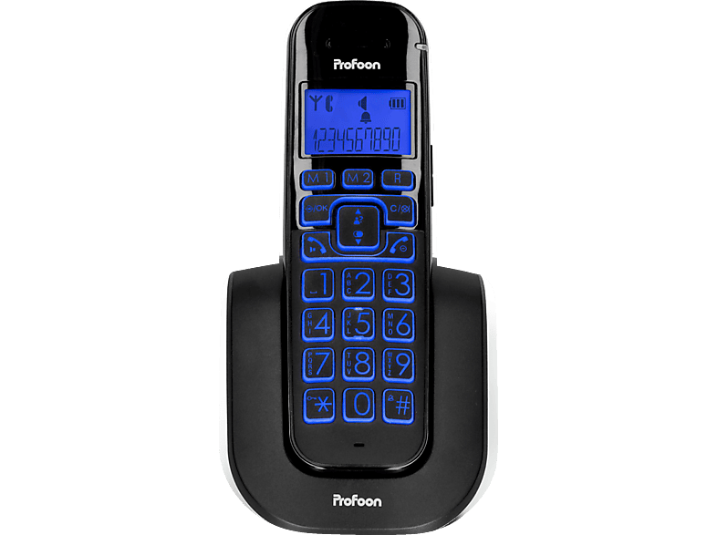 Profoon Pdx Dect Telefon Mit Gro En Tasten Und Mobilteil Seniorentelefon Schnurlos